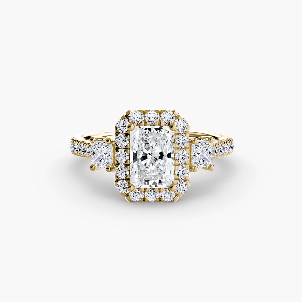 Halo Pavé Engagement Ring – The Marielle
