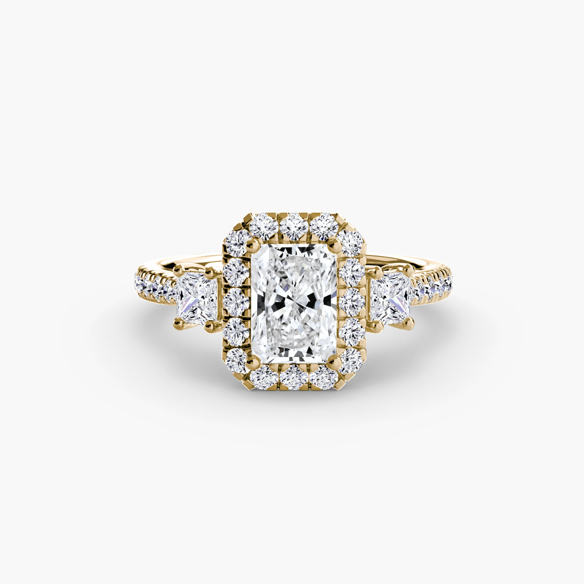 Halo Pavé Engagement Ring – The Marielle