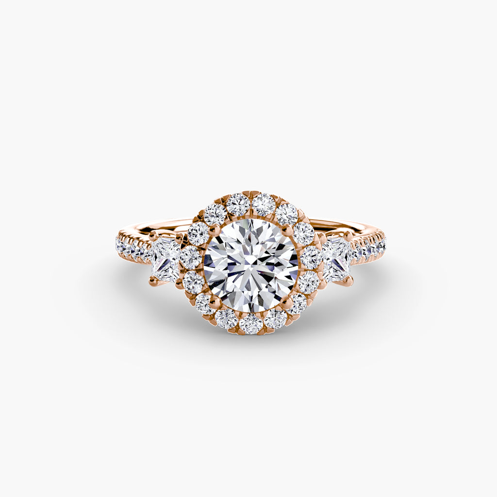 Halo Pavé Engagement Ring – The Marielle