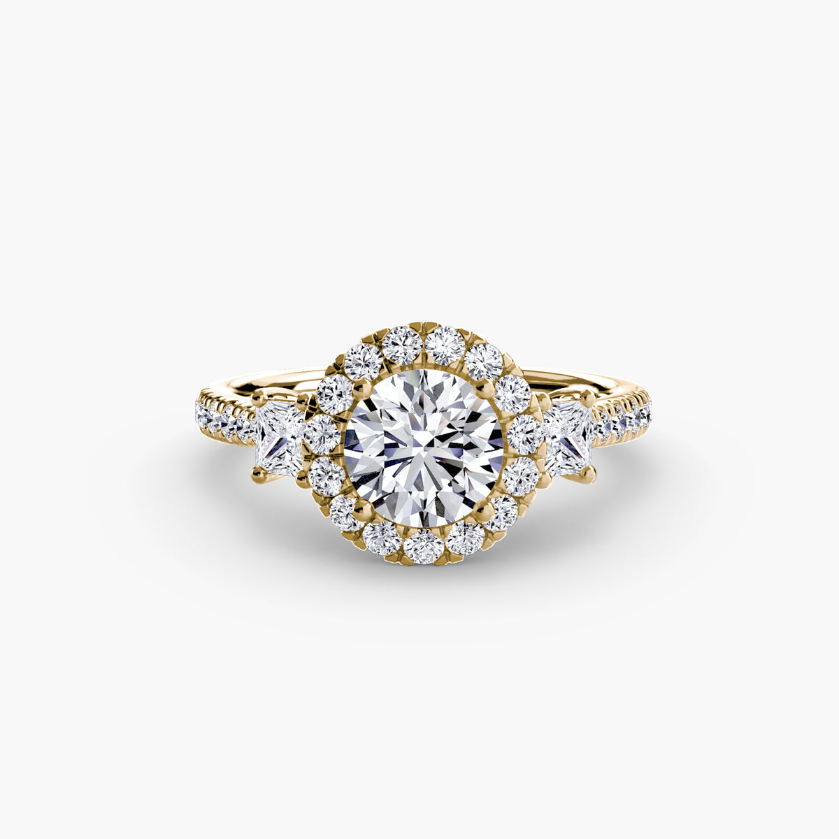 Halo Pavé Engagement Ring – The Marielle
