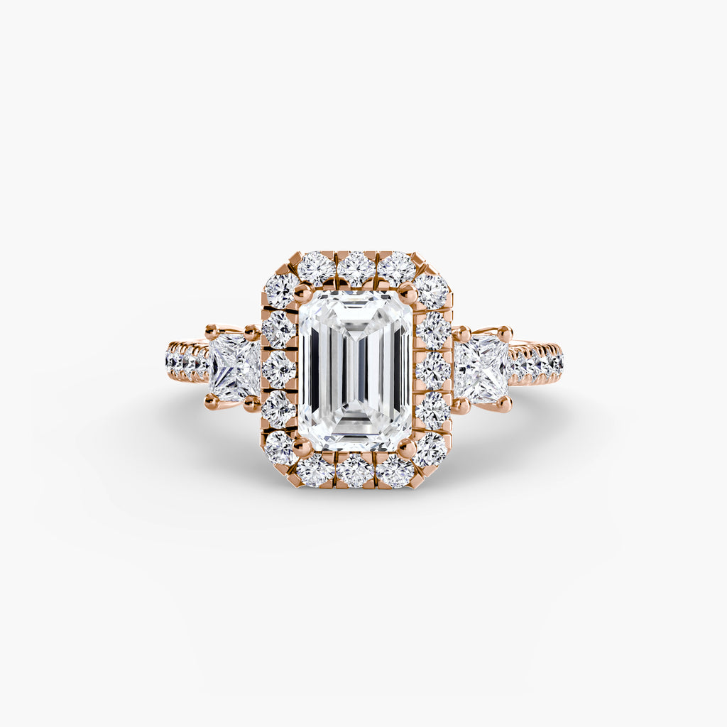 Halo Pavé Engagement Ring – The Marielle