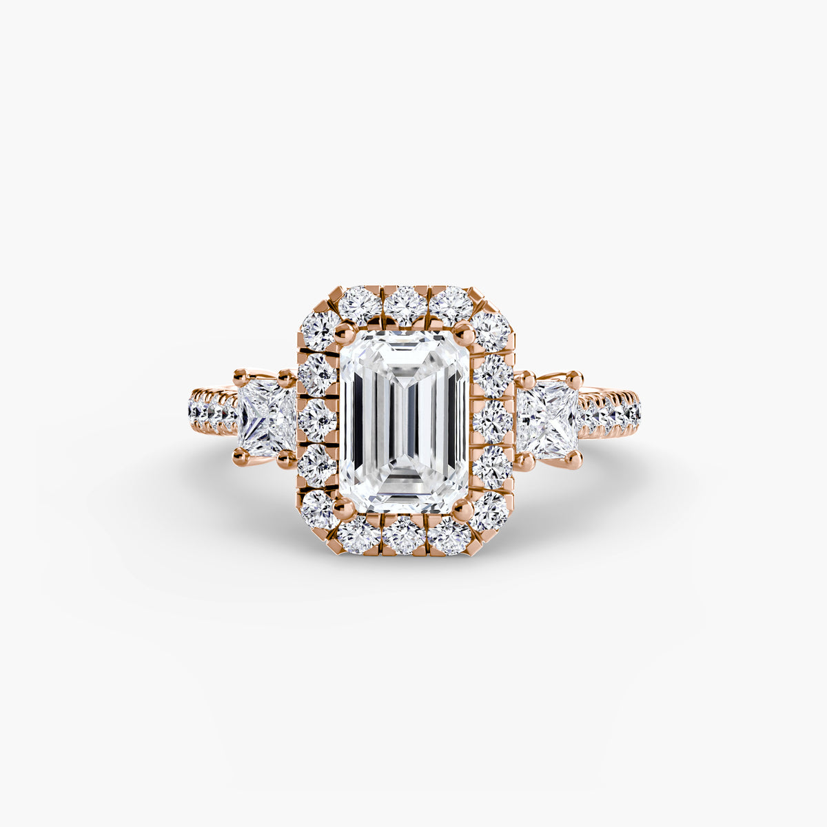 Halo Pavé Engagement Ring – The Marielle