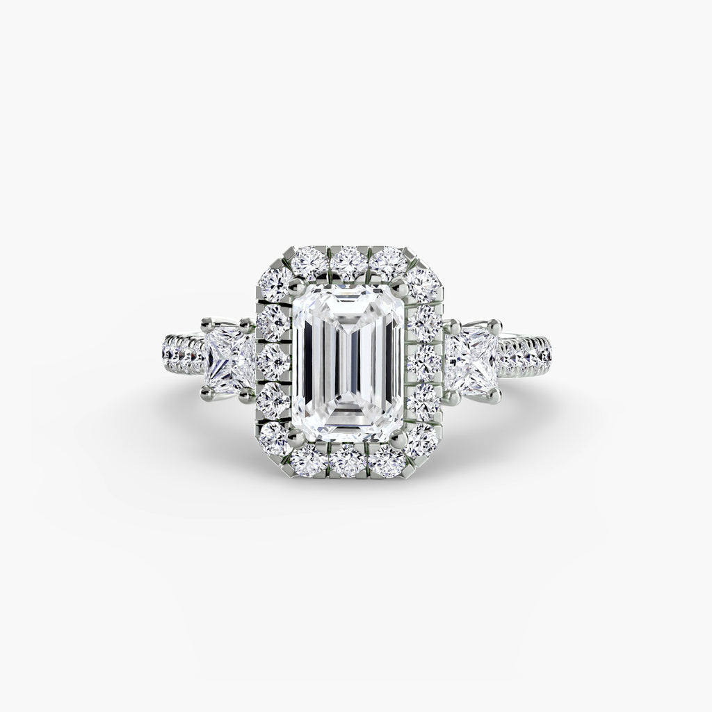Halo Pavé Engagement Ring – The Marielle