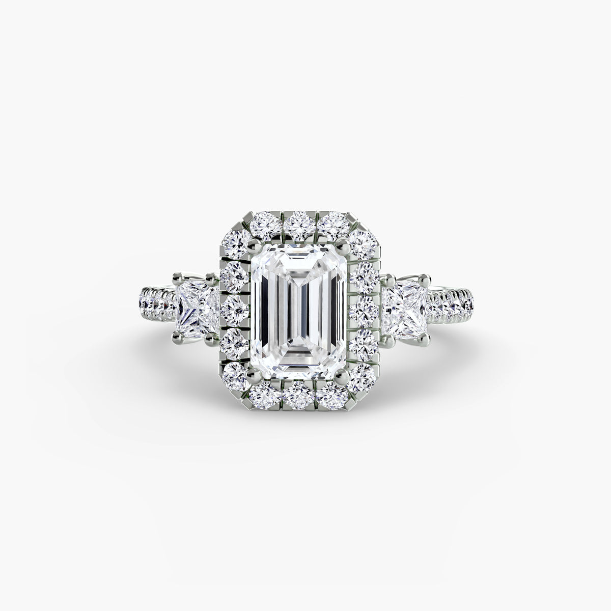 Halo Pavé Engagement Ring – The Marielle