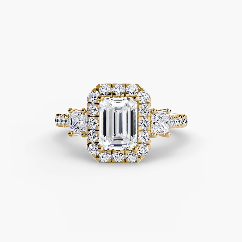 Halo Pavé Engagement Ring – The Marielle
