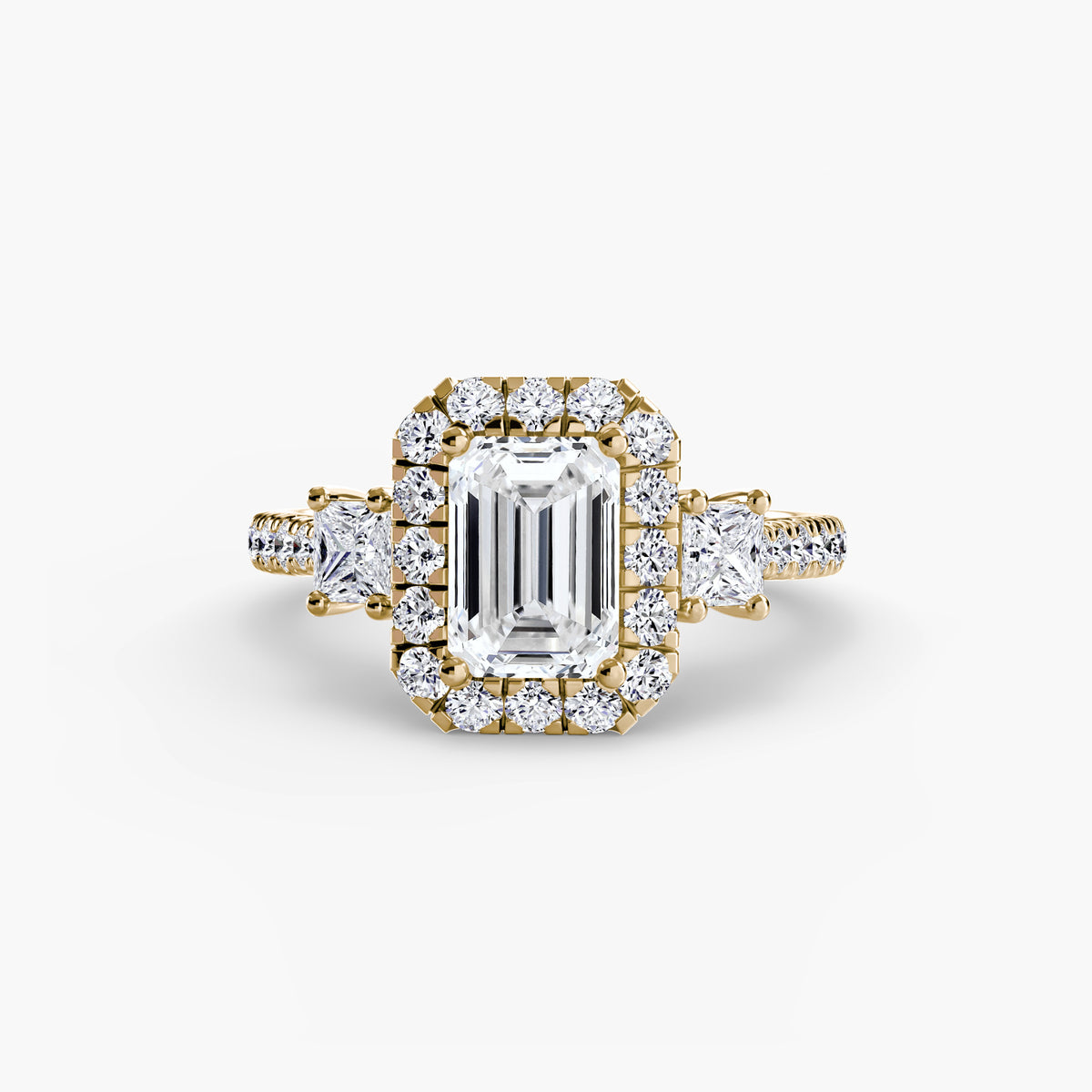 Halo Pavé Engagement Ring – The Marielle