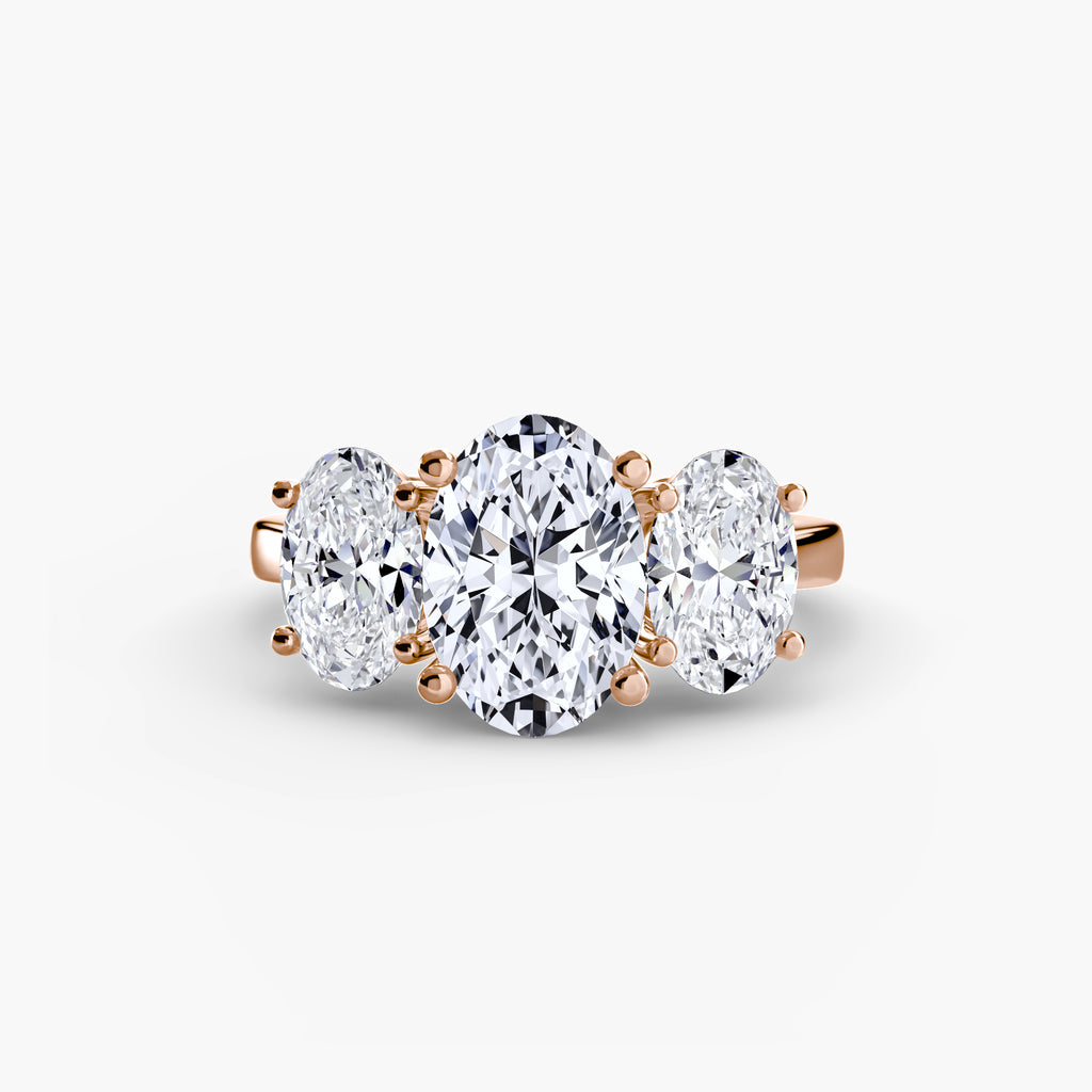 Oval Three-Stone Engagement Ring – The Odette