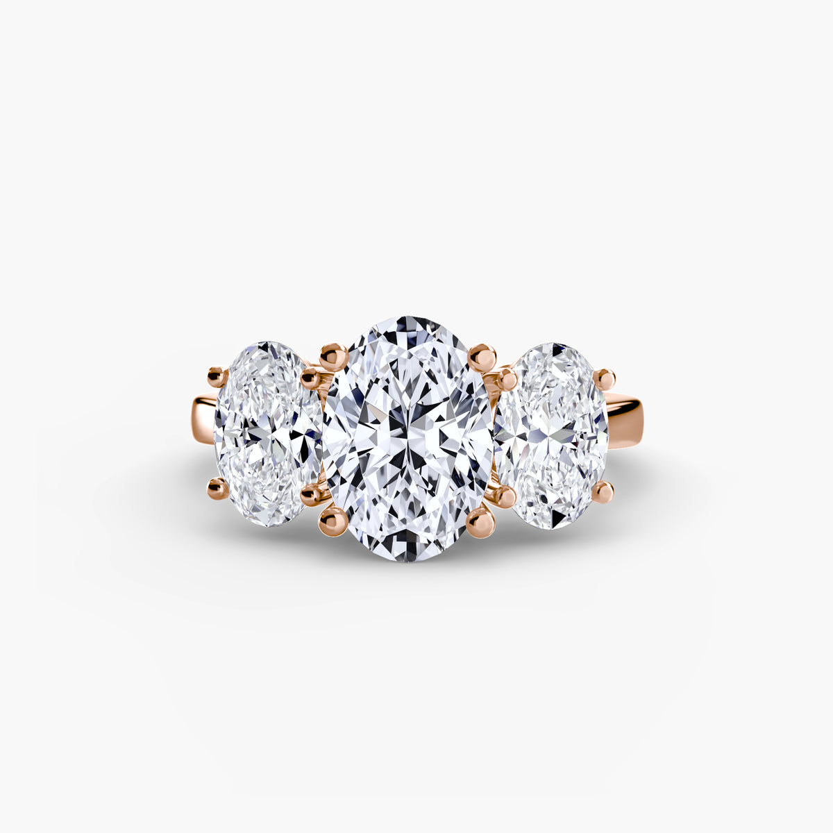 Oval Three-Stone Engagement Ring – The Odette
