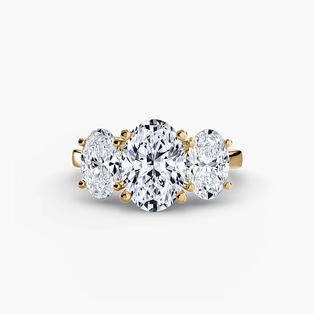 Oval Three-Stone Engagement Ring – The Odette