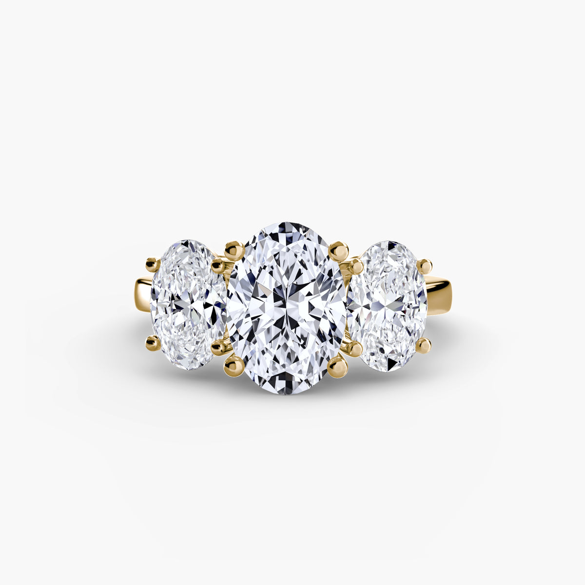 Oval Three-Stone Engagement Ring – The Odette
