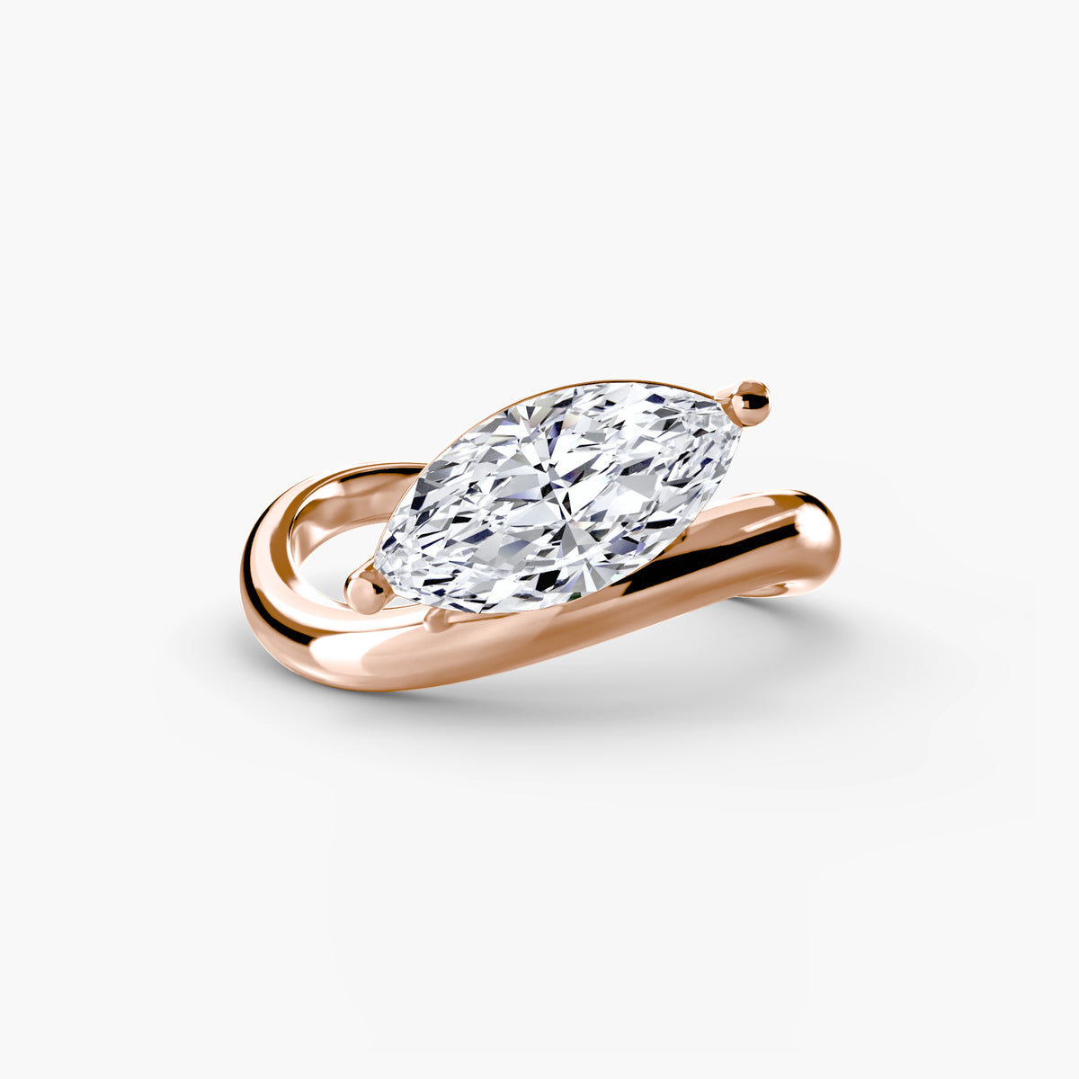 Modern Bypass Engagement Ring – The Seine
