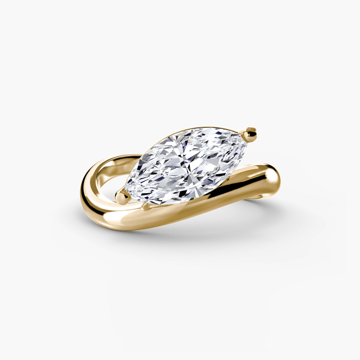 Modern Bypass Engagement Ring – The Seine