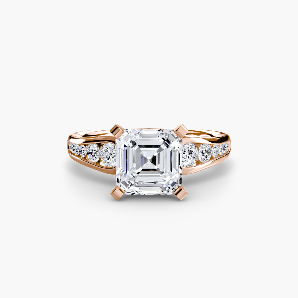 Channel-Set Diamond Engagement Ring – The Valentina