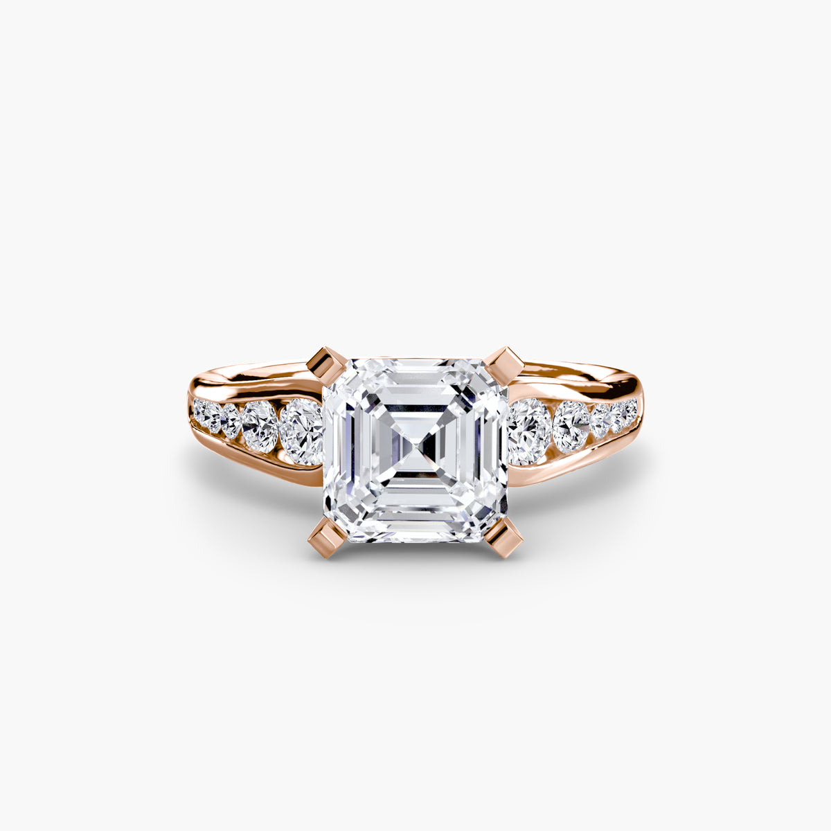 Channel-Set Diamond Engagement Ring – The Valentina