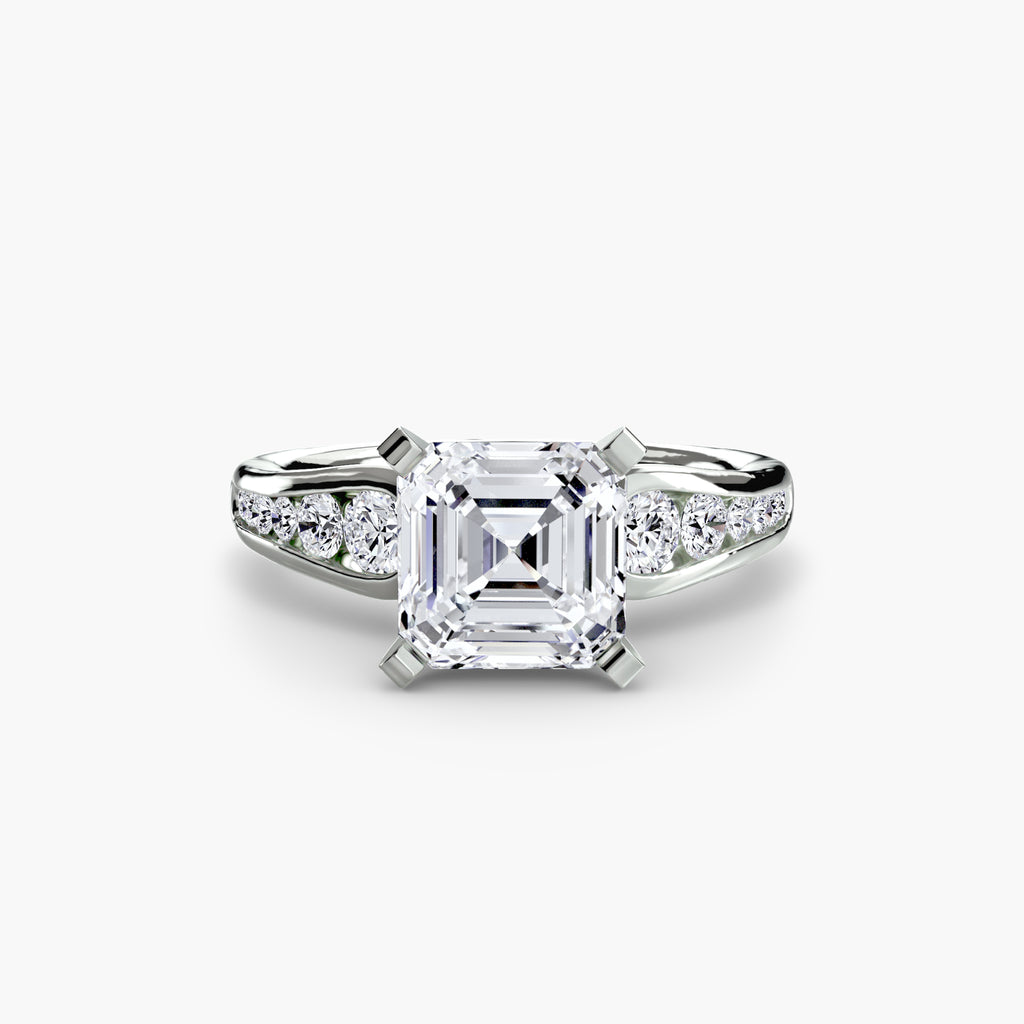Channel-Set Diamond Engagement Ring – The Valentina