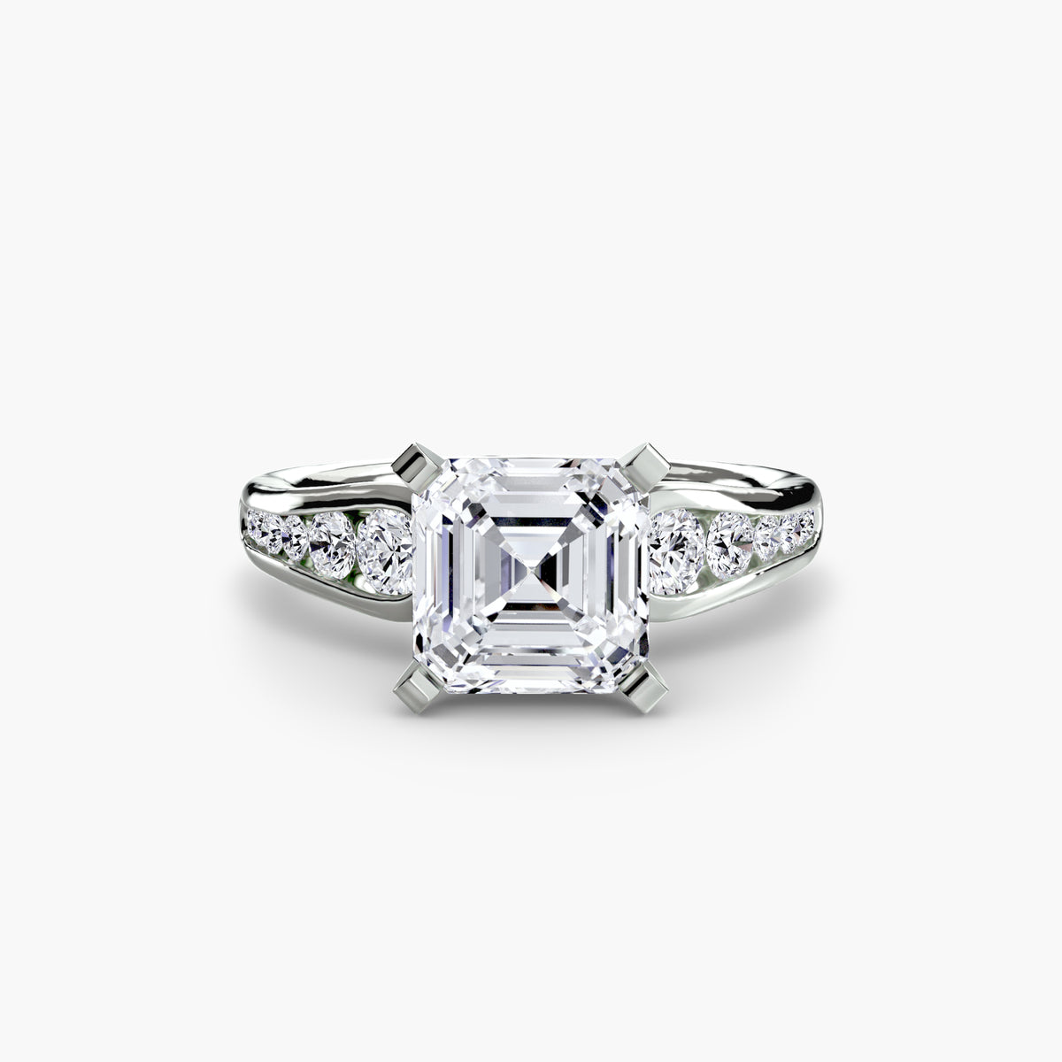 Channel-Set Diamond Engagement Ring – The Valentina