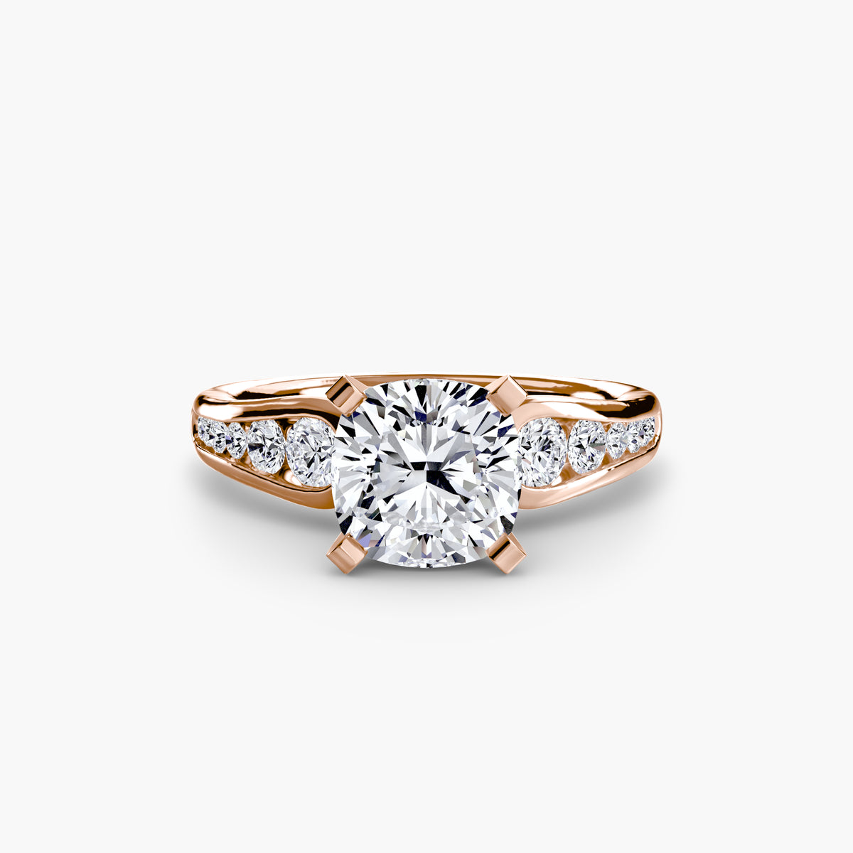 Channel-Set Diamond Engagement Ring – The Valentina