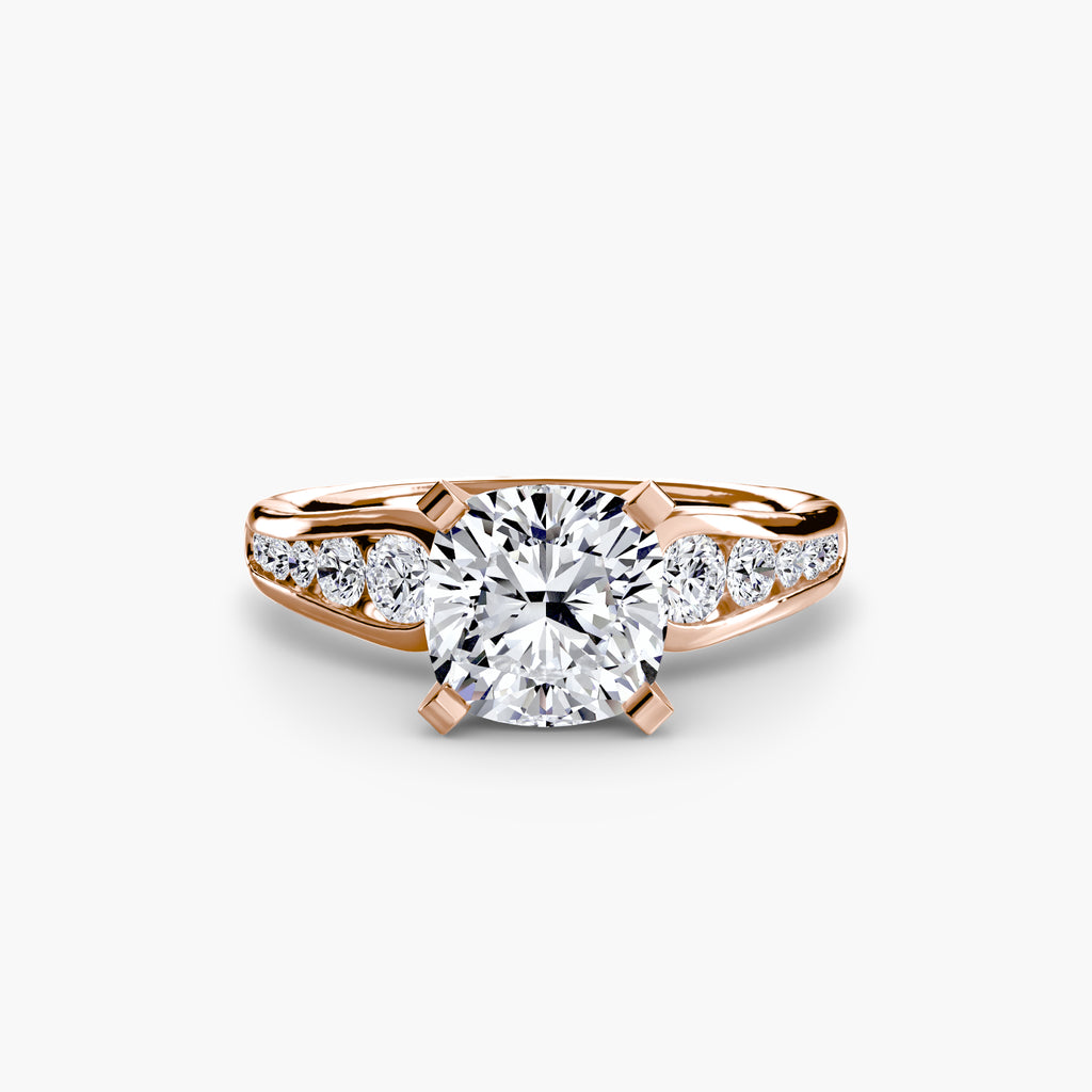 Channel-Set Diamond Engagement Ring – The Valentina