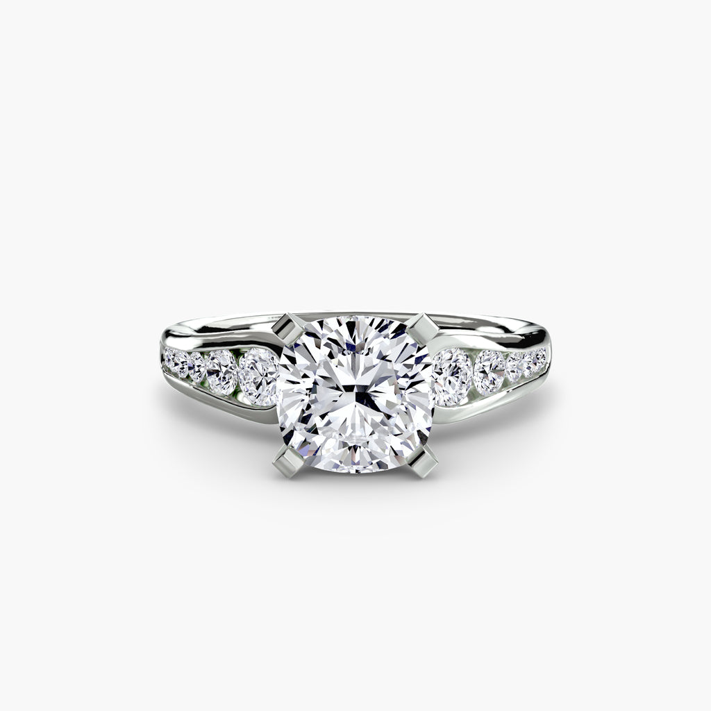 Channel-Set Diamond Engagement Ring – The Valentina