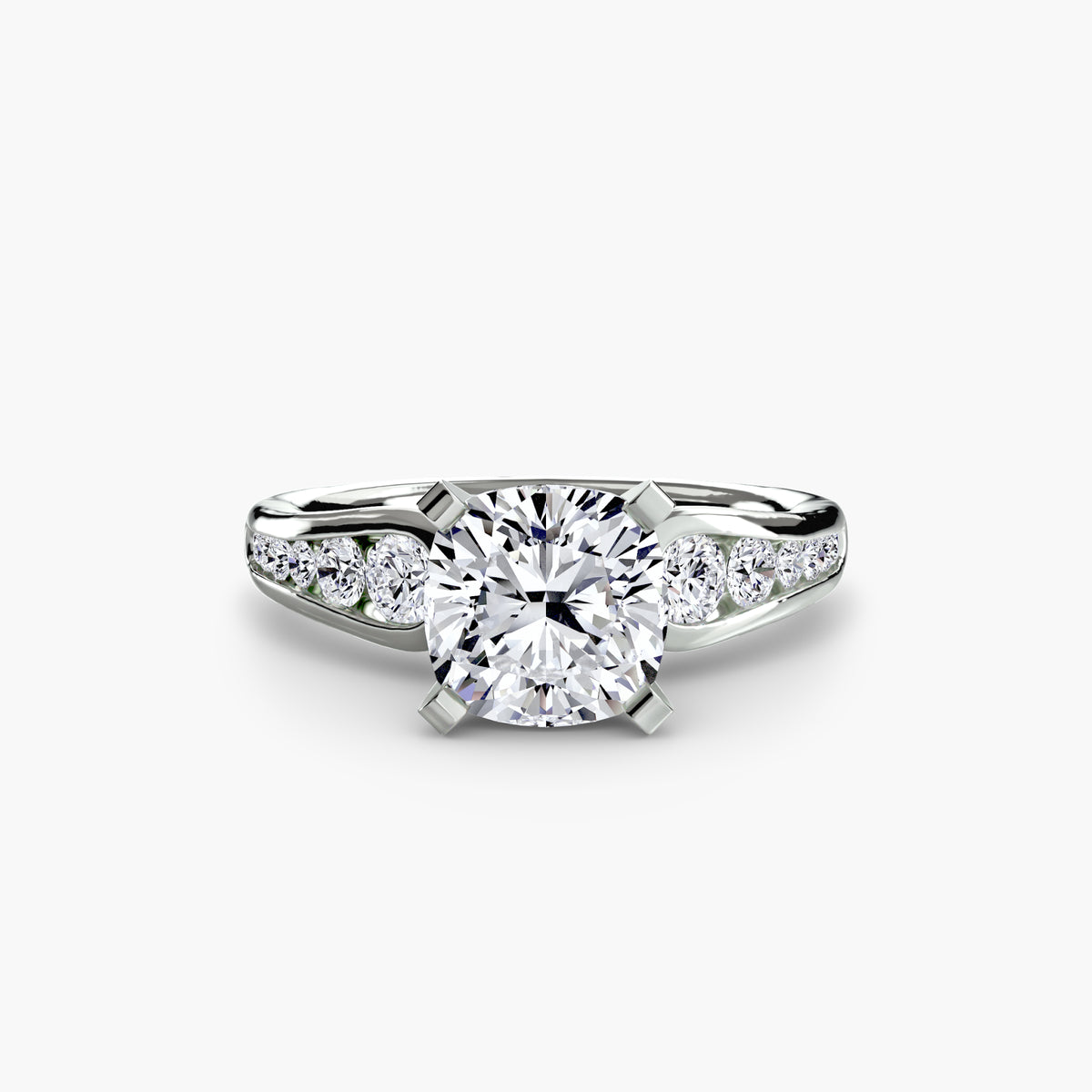 Channel-Set Diamond Engagement Ring – The Valentina
