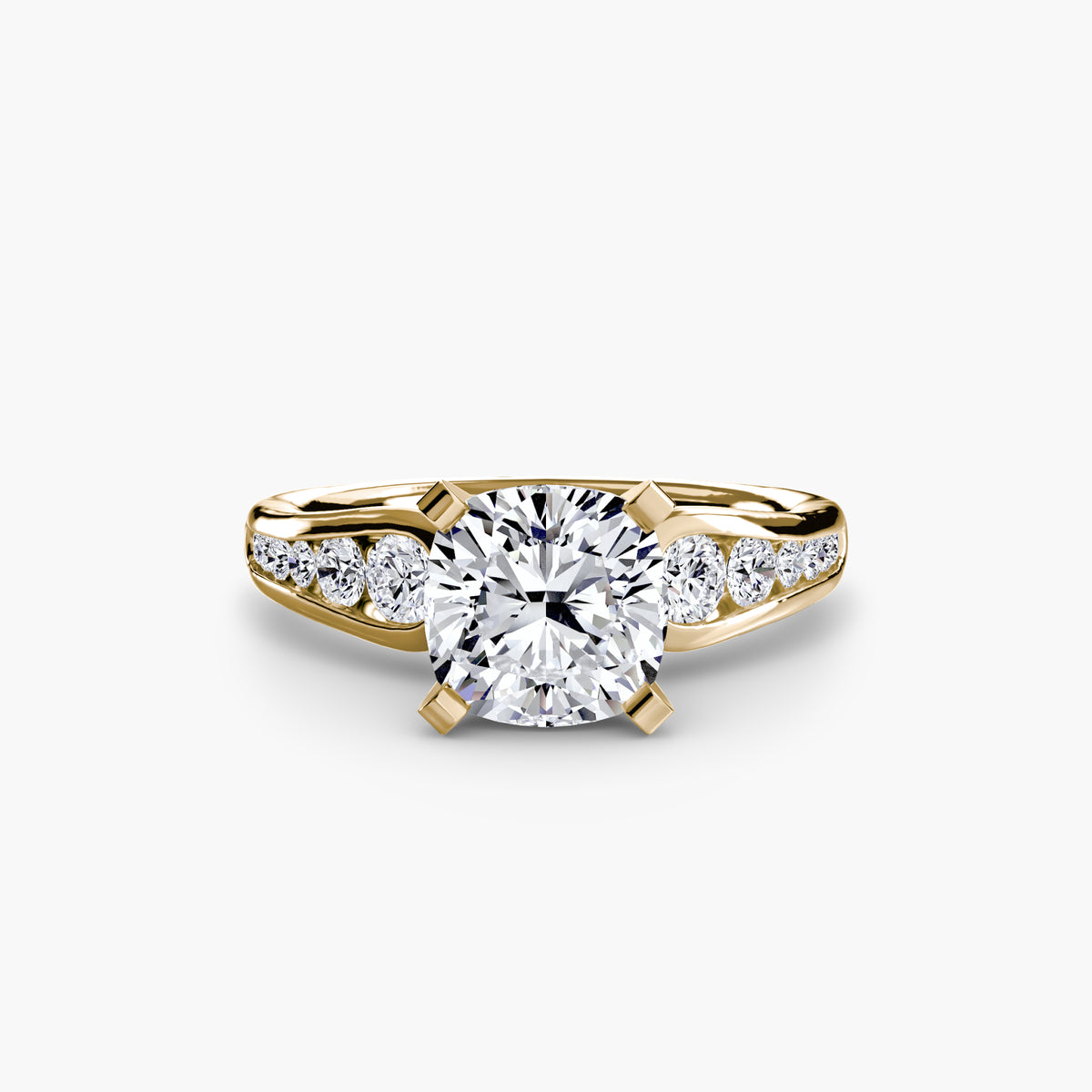 Channel-Set Diamond Engagement Ring – The Valentina