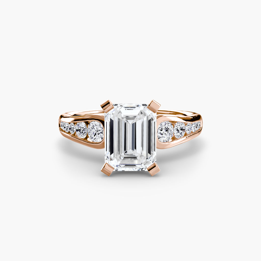 Channel-Set Diamond Engagement Ring – The Valentina