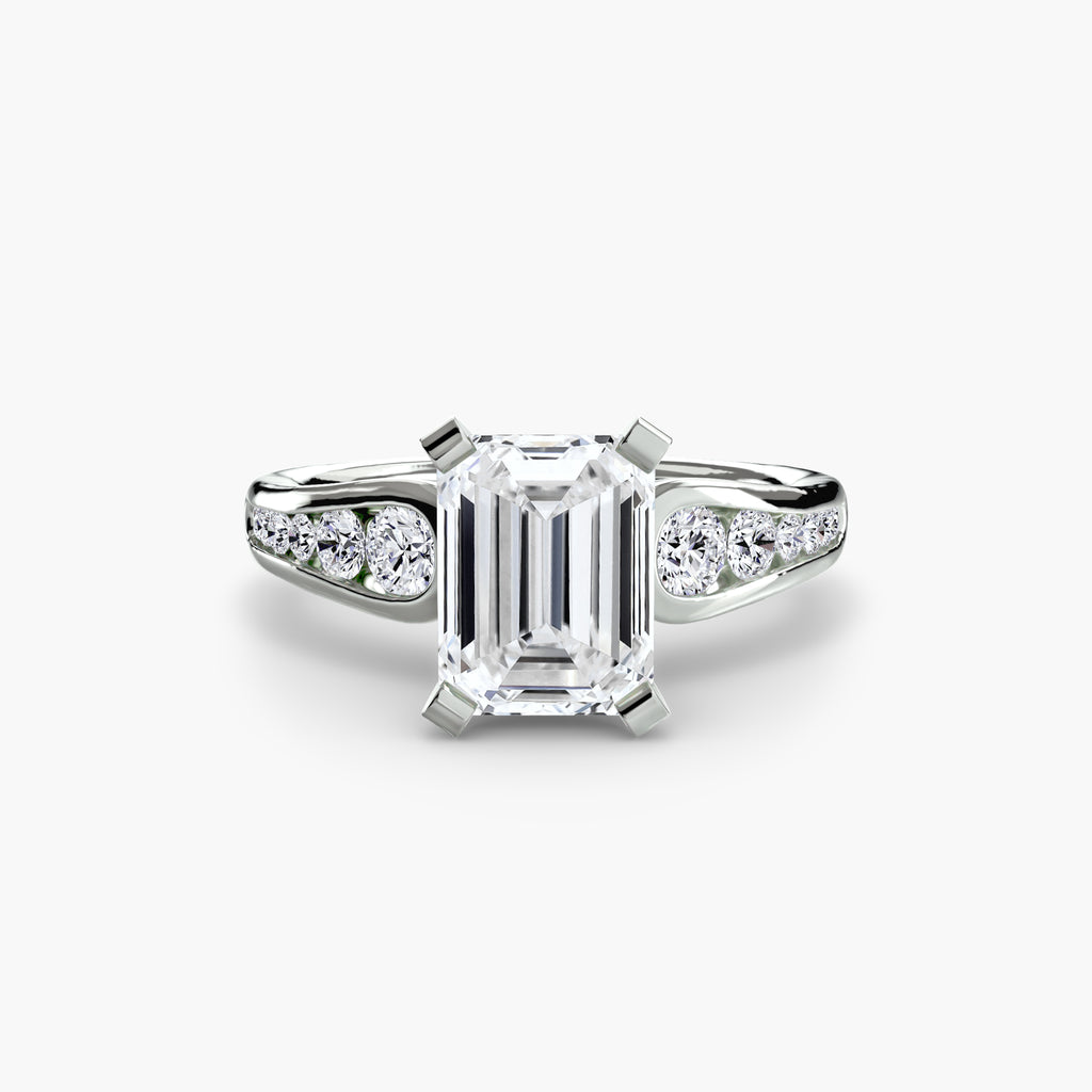 Channel-Set Diamond Engagement Ring – The Valentina
