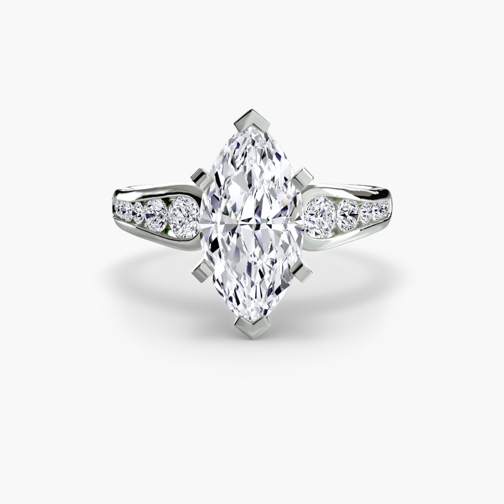 Channel-Set Diamond Engagement Ring – The Valentina