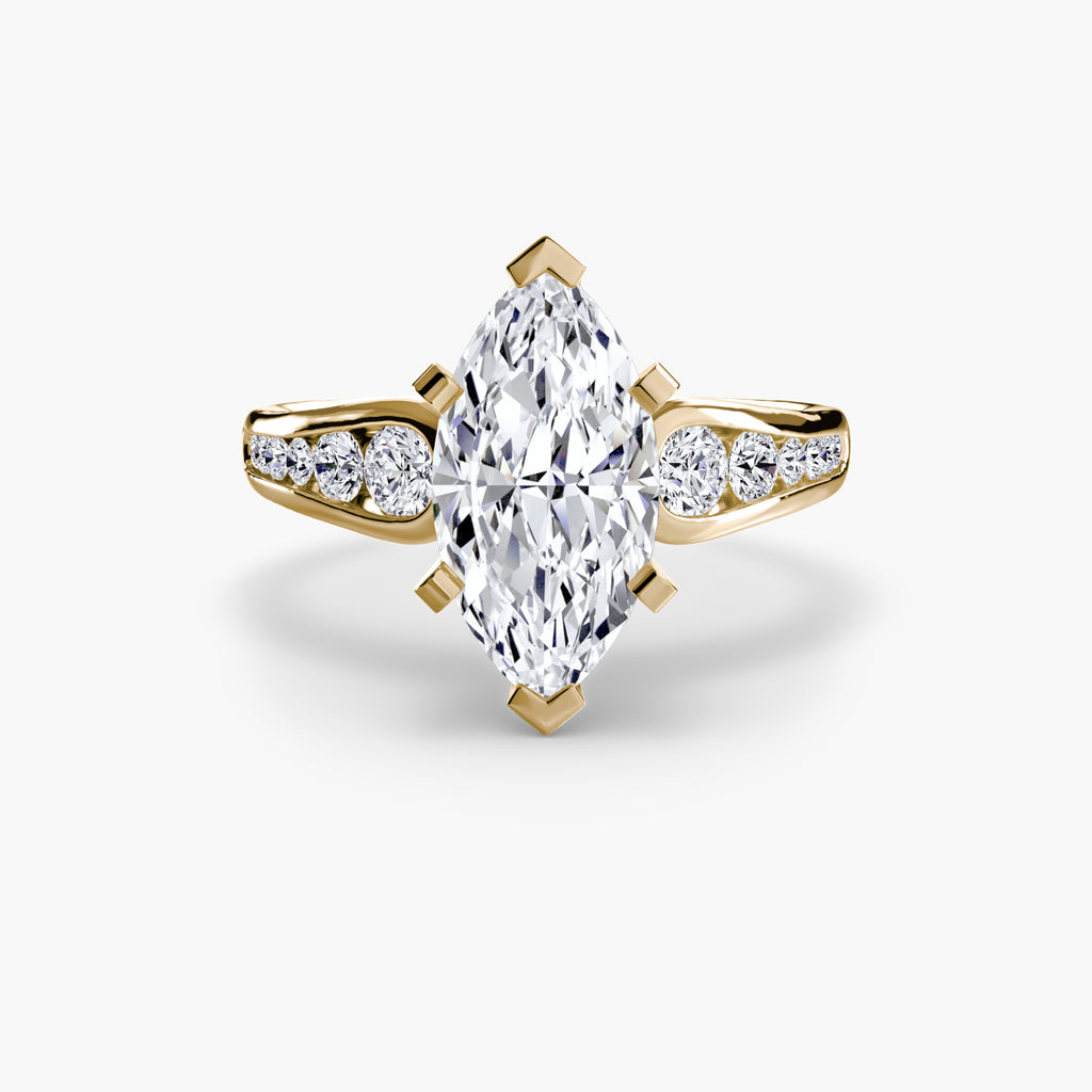 Channel-Set Diamond Engagement Ring – The Valentina
