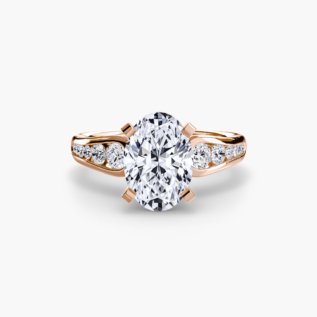 Channel-Set Diamond Engagement Ring – The Valentina