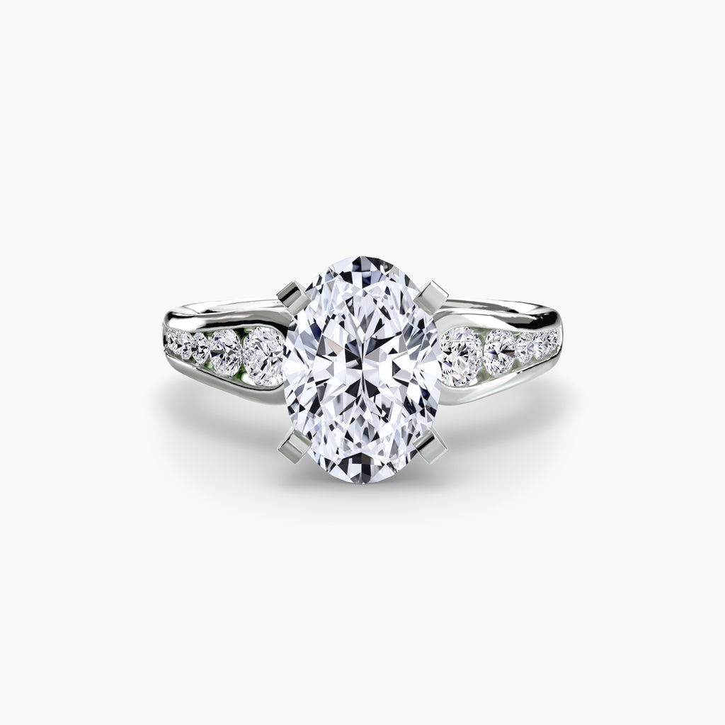 Channel-Set Diamond Engagement Ring – The Valentina