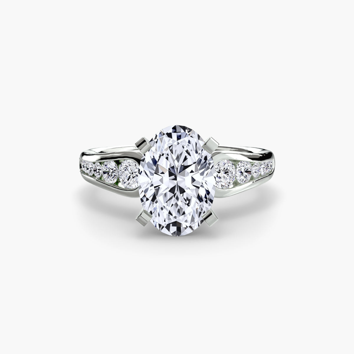 Channel-Set Diamond Engagement Ring – The Valentina