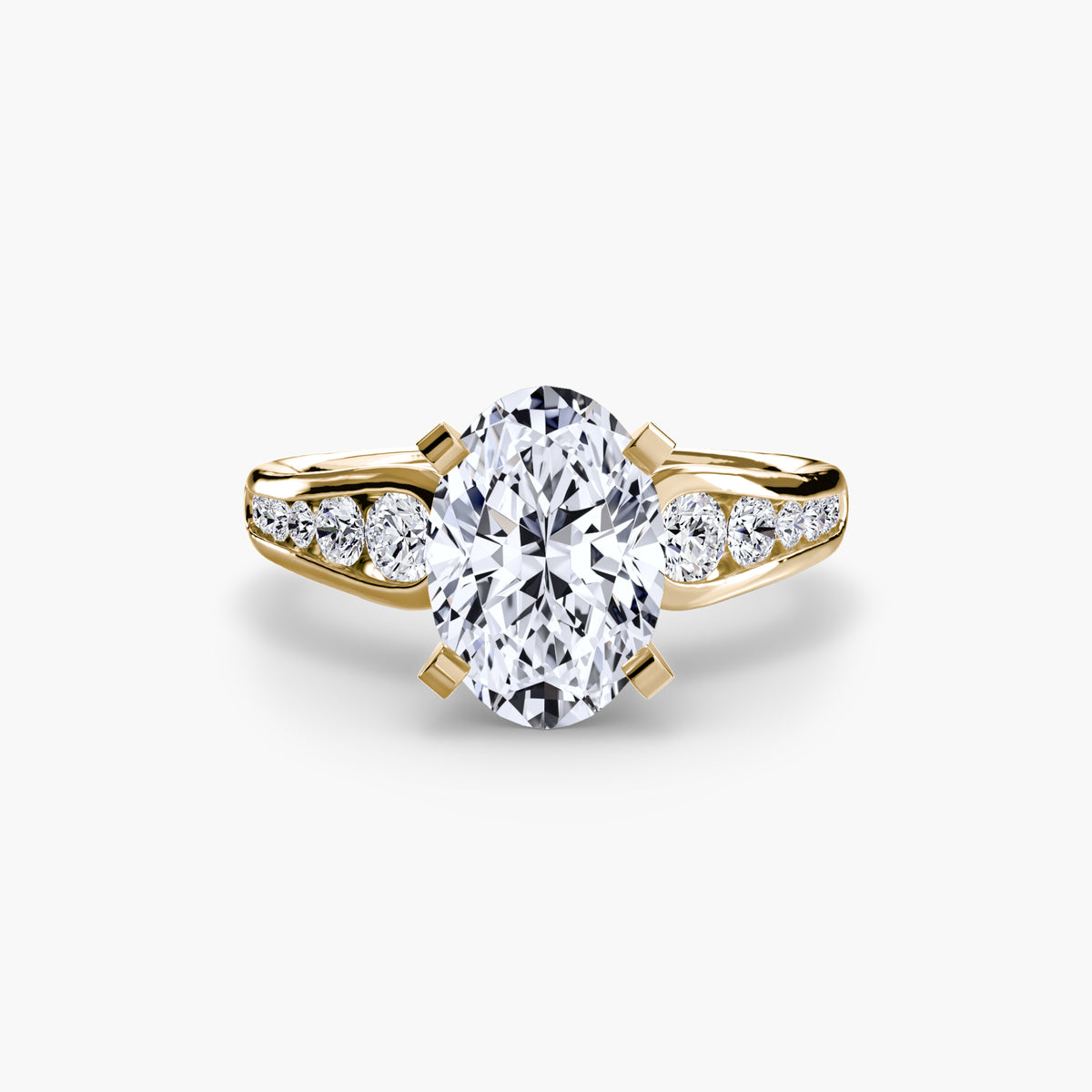 Channel-Set Diamond Engagement Ring – The Valentina