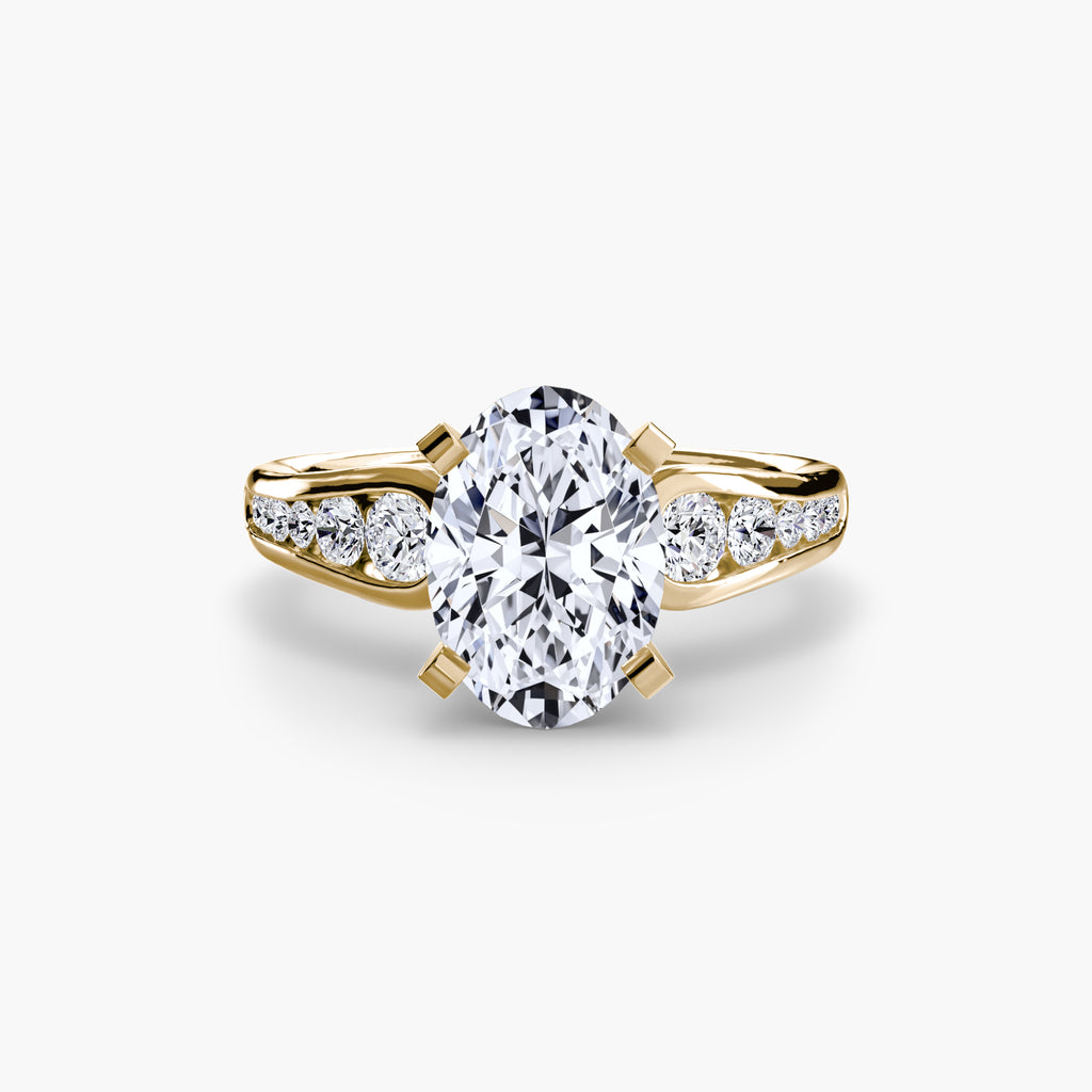 Channel-Set Diamond Engagement Ring – The Valentina