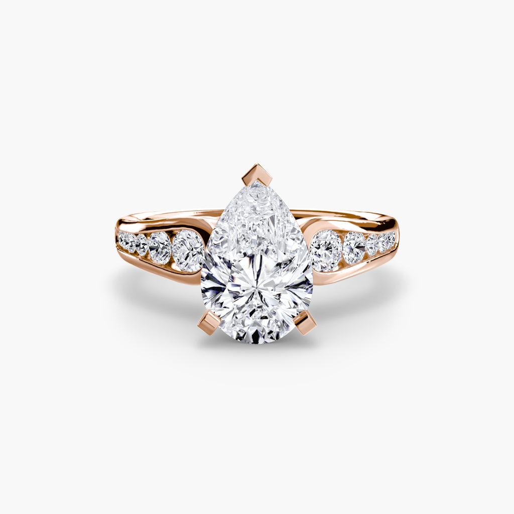 Channel-Set Diamond Engagement Ring – The Valentina