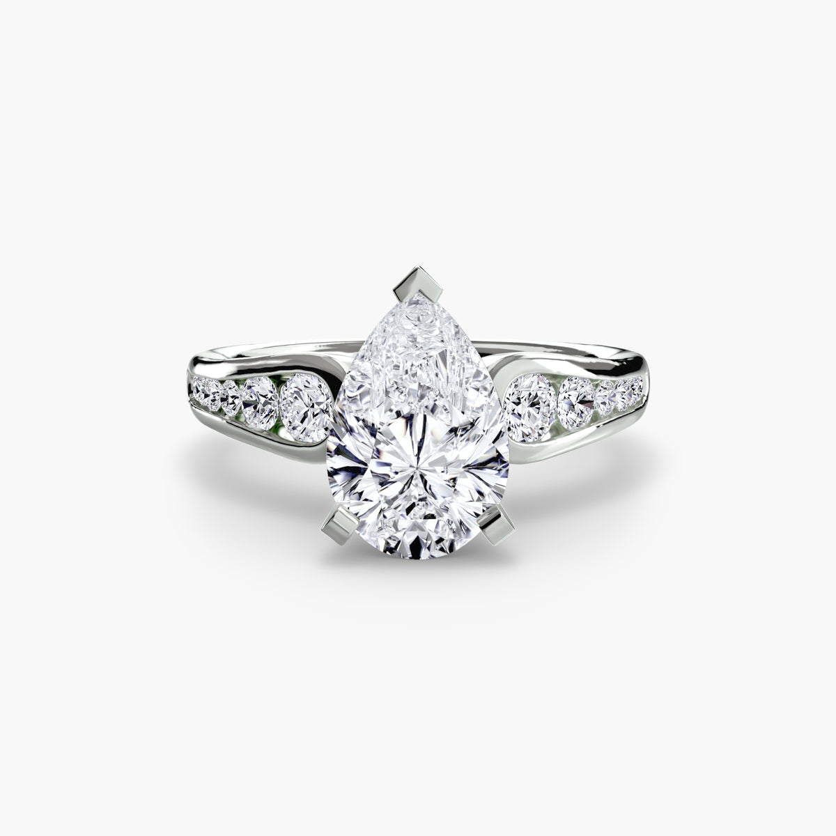 Channel-Set Diamond Engagement Ring – The Valentina