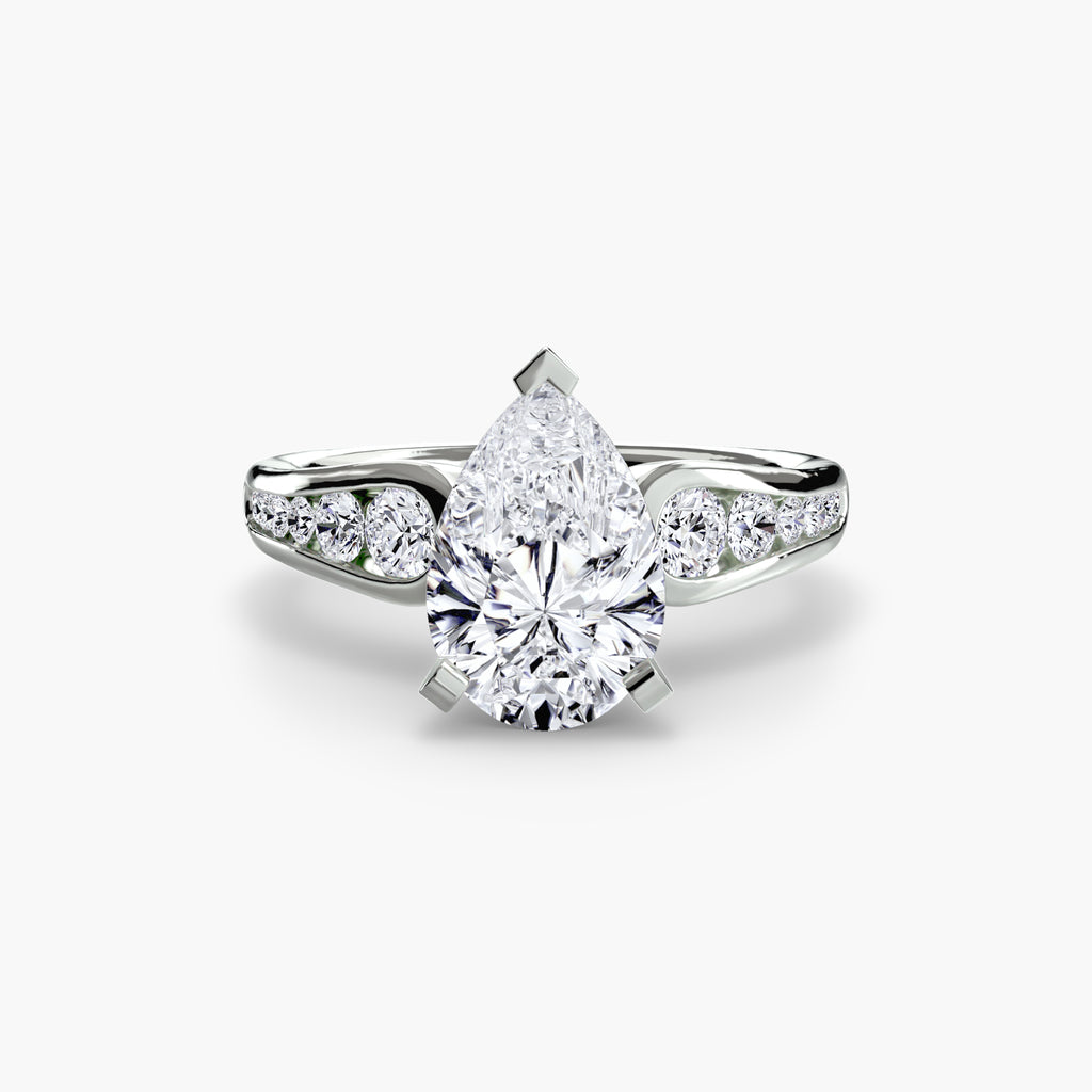 Channel-Set Diamond Engagement Ring – The Valentina