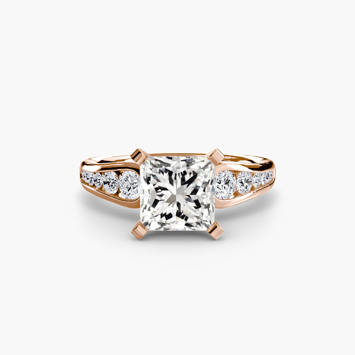 Channel-Set Diamond Engagement Ring – The Valentina