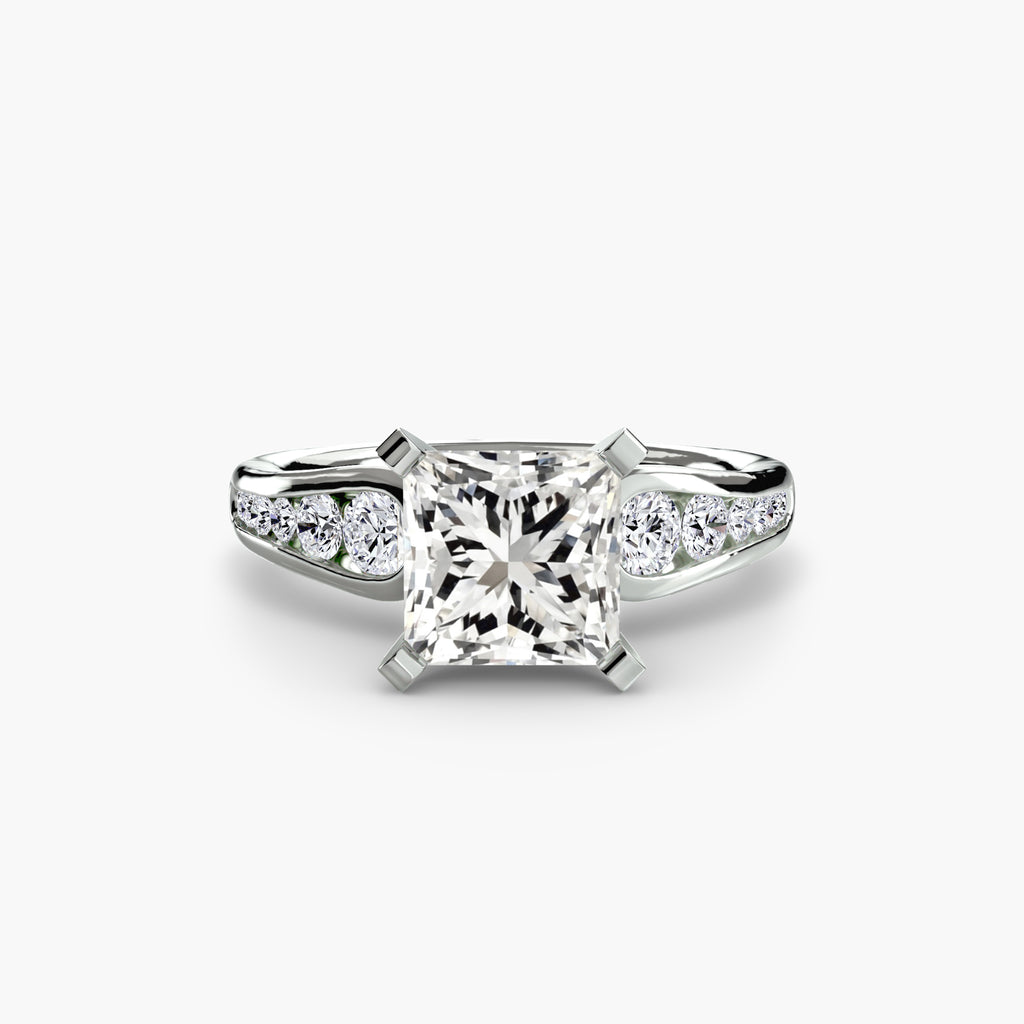 Channel-Set Diamond Engagement Ring – The Valentina