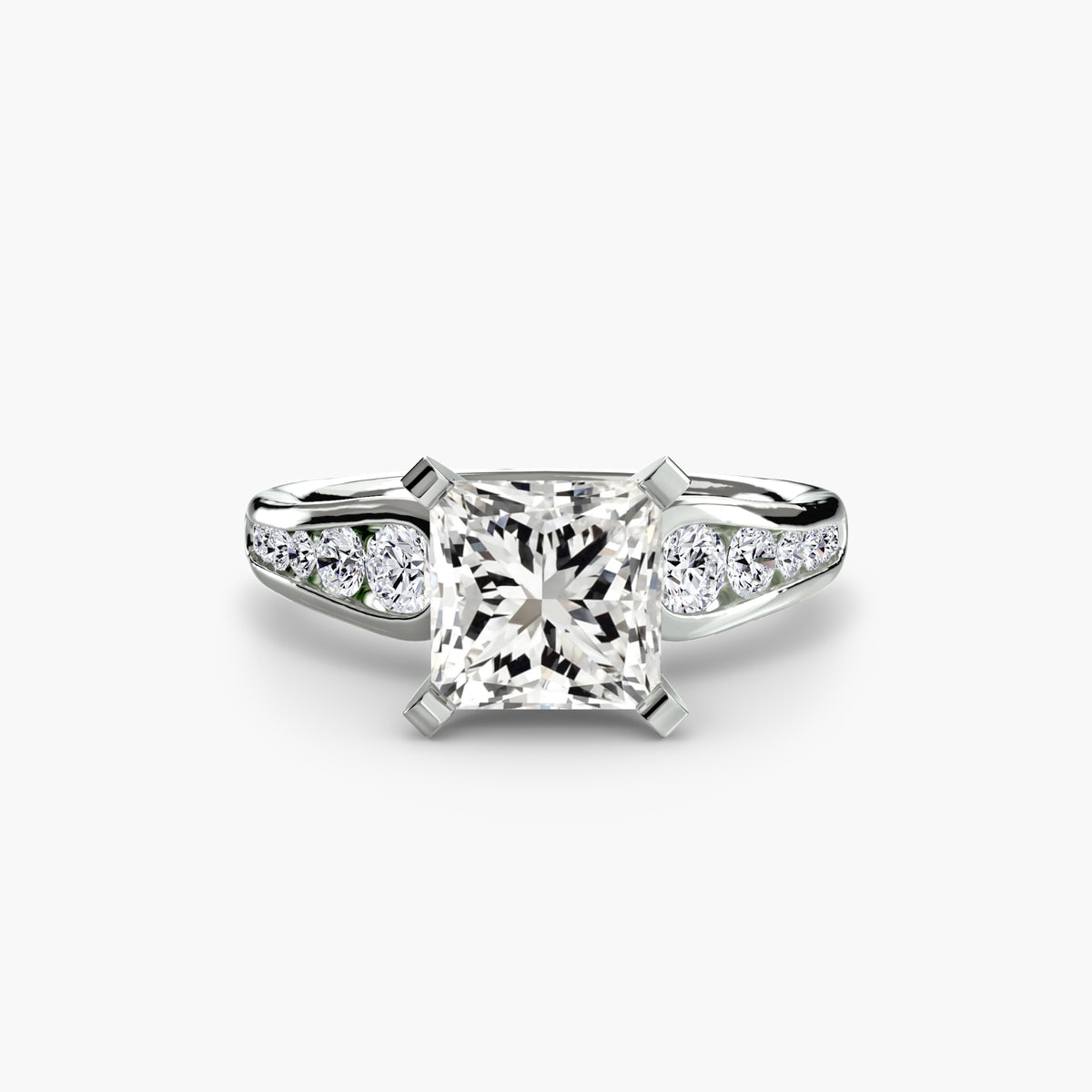 Channel-Set Diamond Engagement Ring – The Valentina