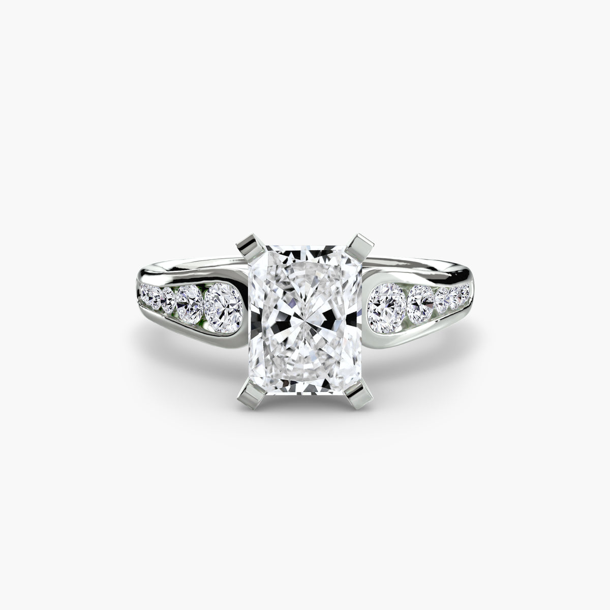 Channel-Set Diamond Engagement Ring – The Valentina