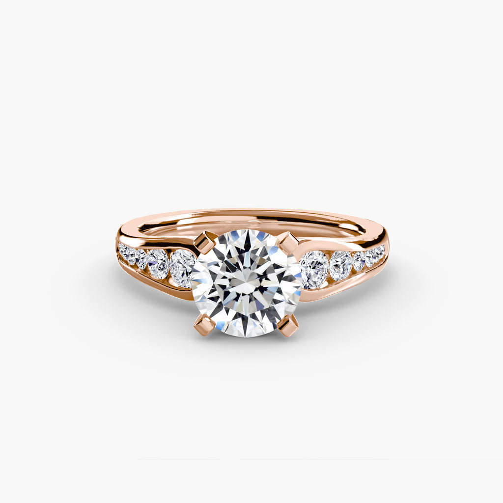 Channel-Set Diamond Engagement Ring – The Valentina