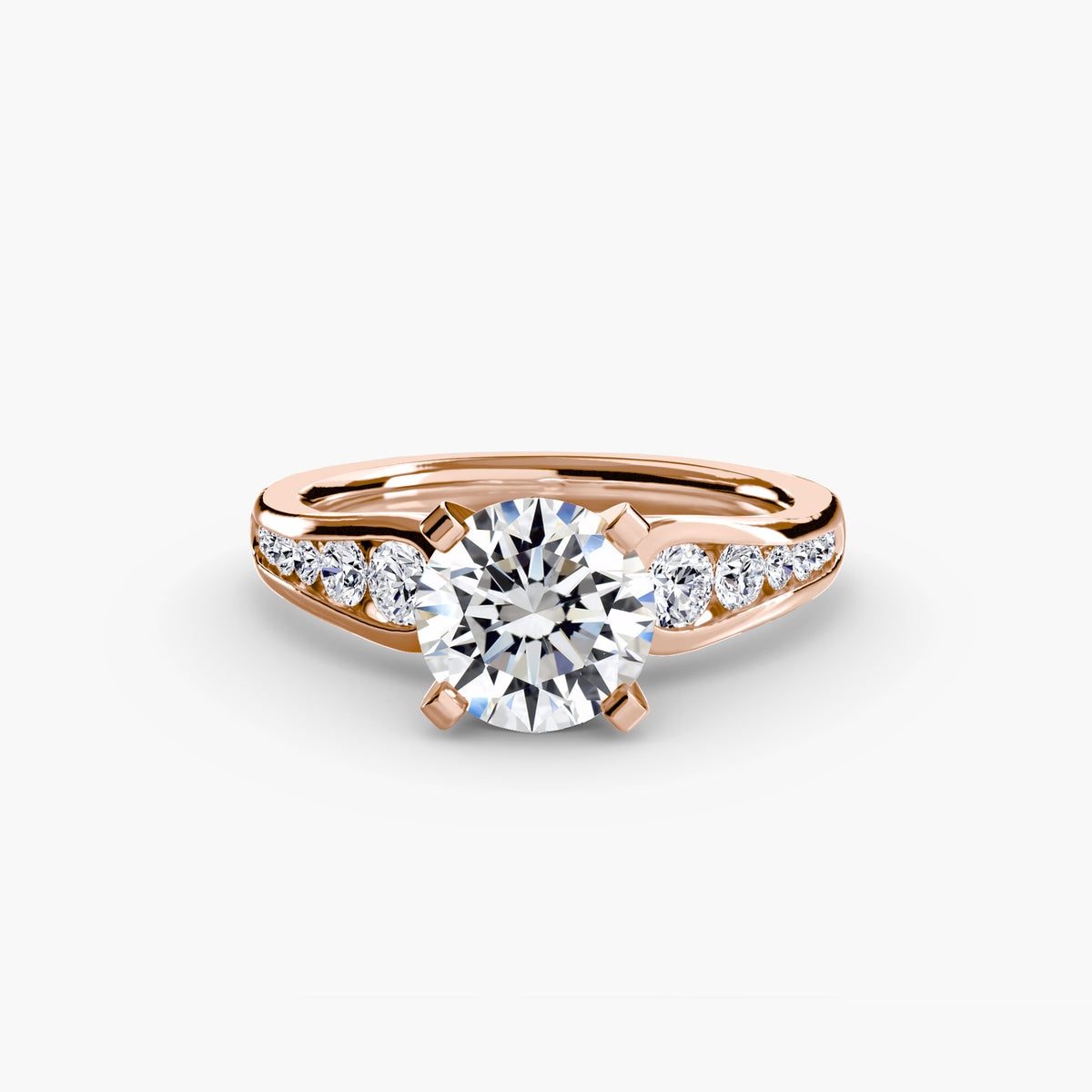 Channel-Set Diamond Engagement Ring – The Valentina