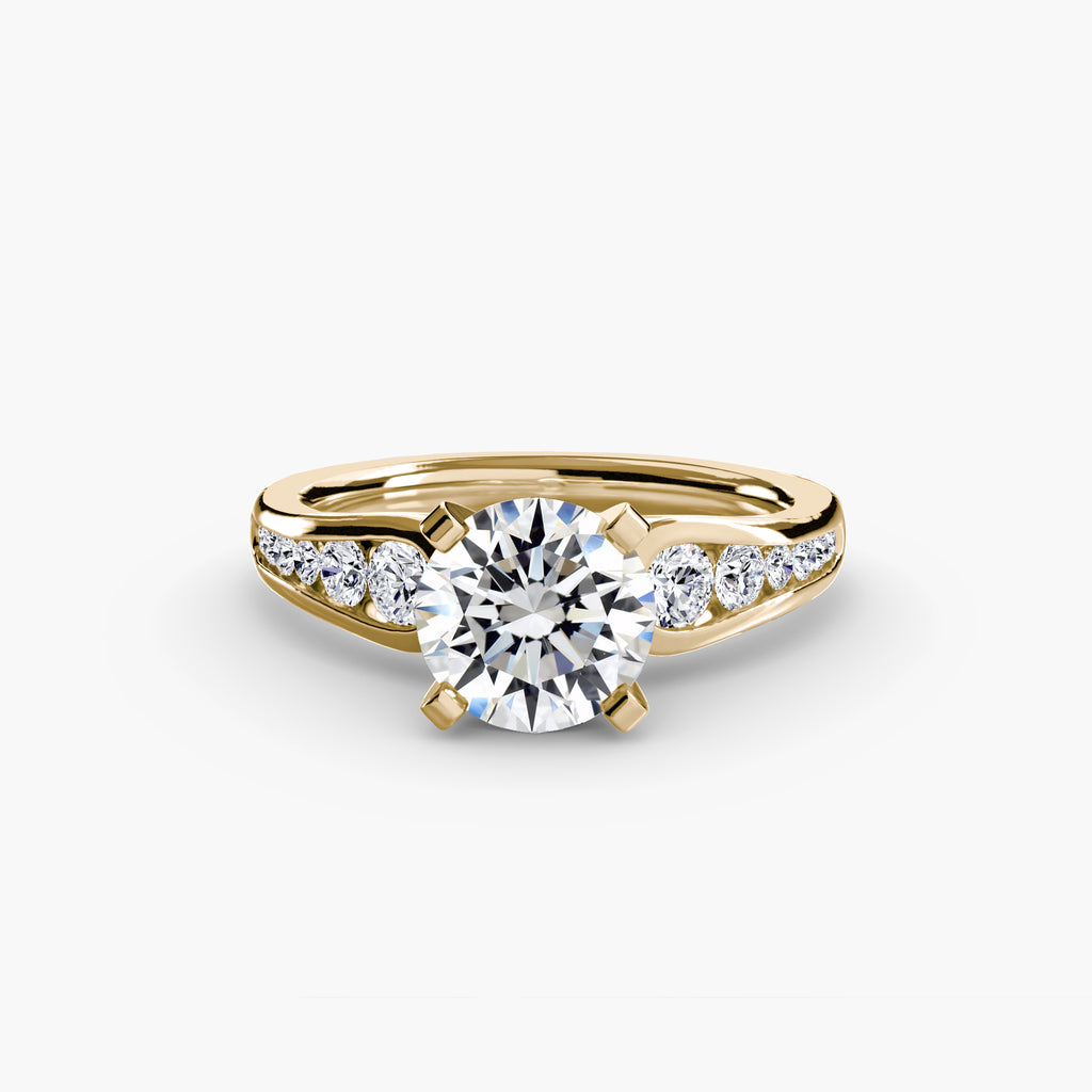Channel-Set Diamond Engagement Ring – The Valentina