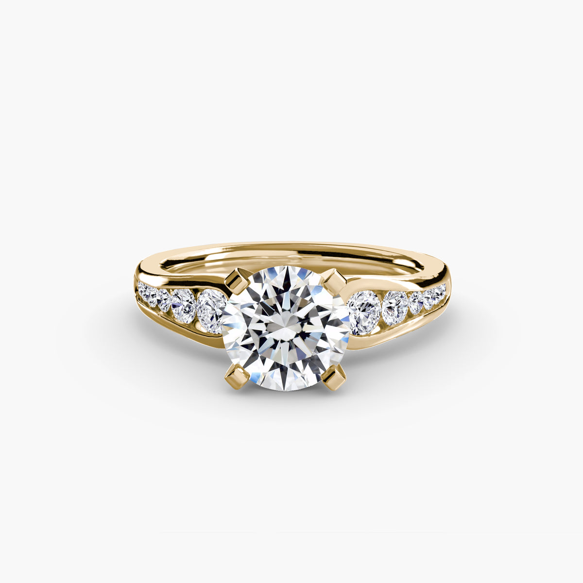 Channel-Set Diamond Engagement Ring – The Valentina