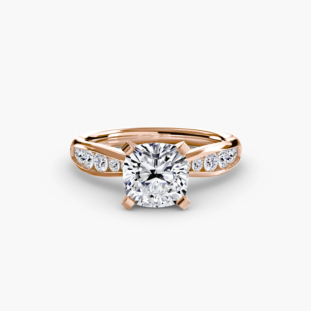 Tapered Channel-Set Engagement Ring – The Adrienne