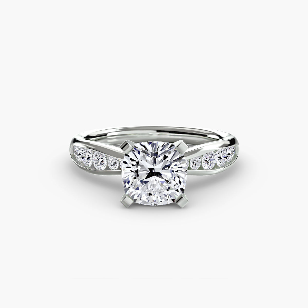 Tapered Channel-Set Engagement Ring – The Adrienne