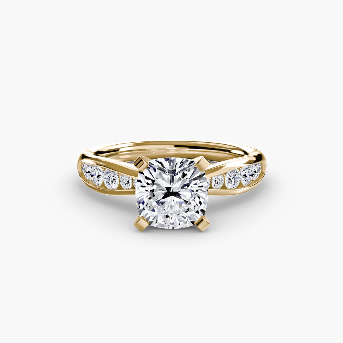 Tapered Channel-Set Engagement Ring – The Adrienne