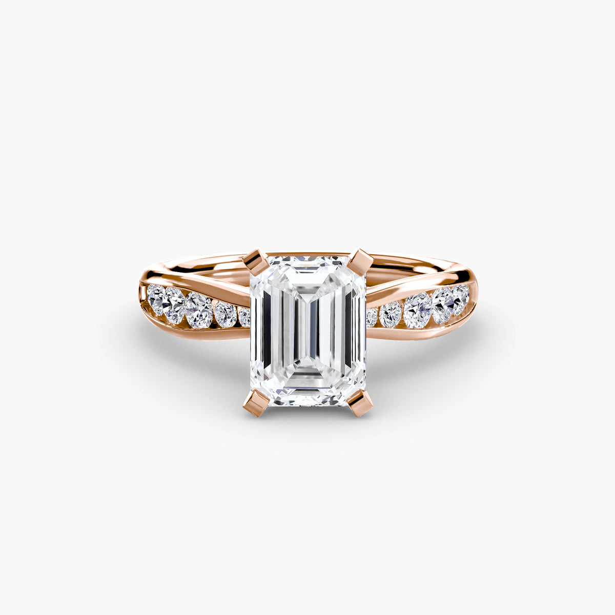 Tapered Channel-Set Engagement Ring – The Adrienne