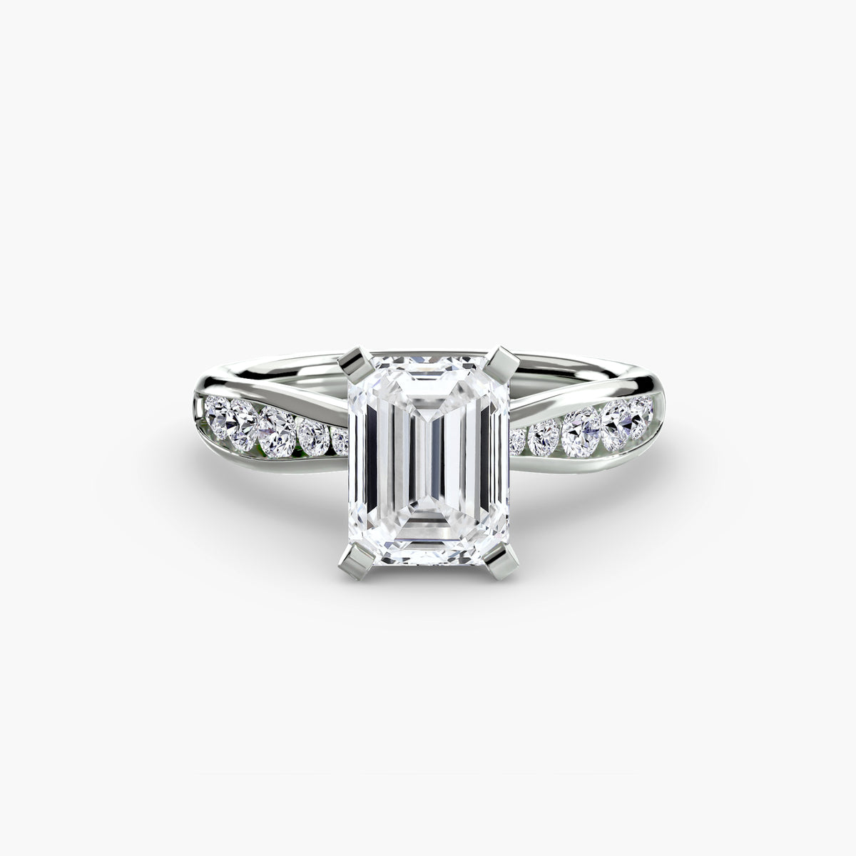 Tapered Channel-Set Engagement Ring – The Adrienne